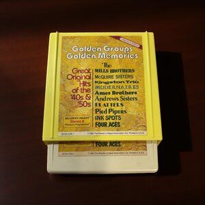 Golden Groups, Golden Memories 8-Track Tapes, Set of 3, Reader's Digest 1980 Pla